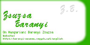 zsuzsa baranyi business card